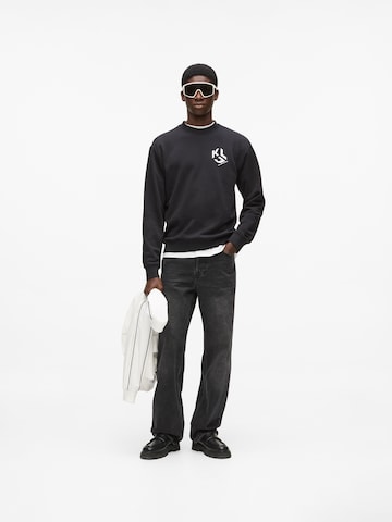 KARL LAGERFELD JEANS Majica 'Monogram' | črna barva