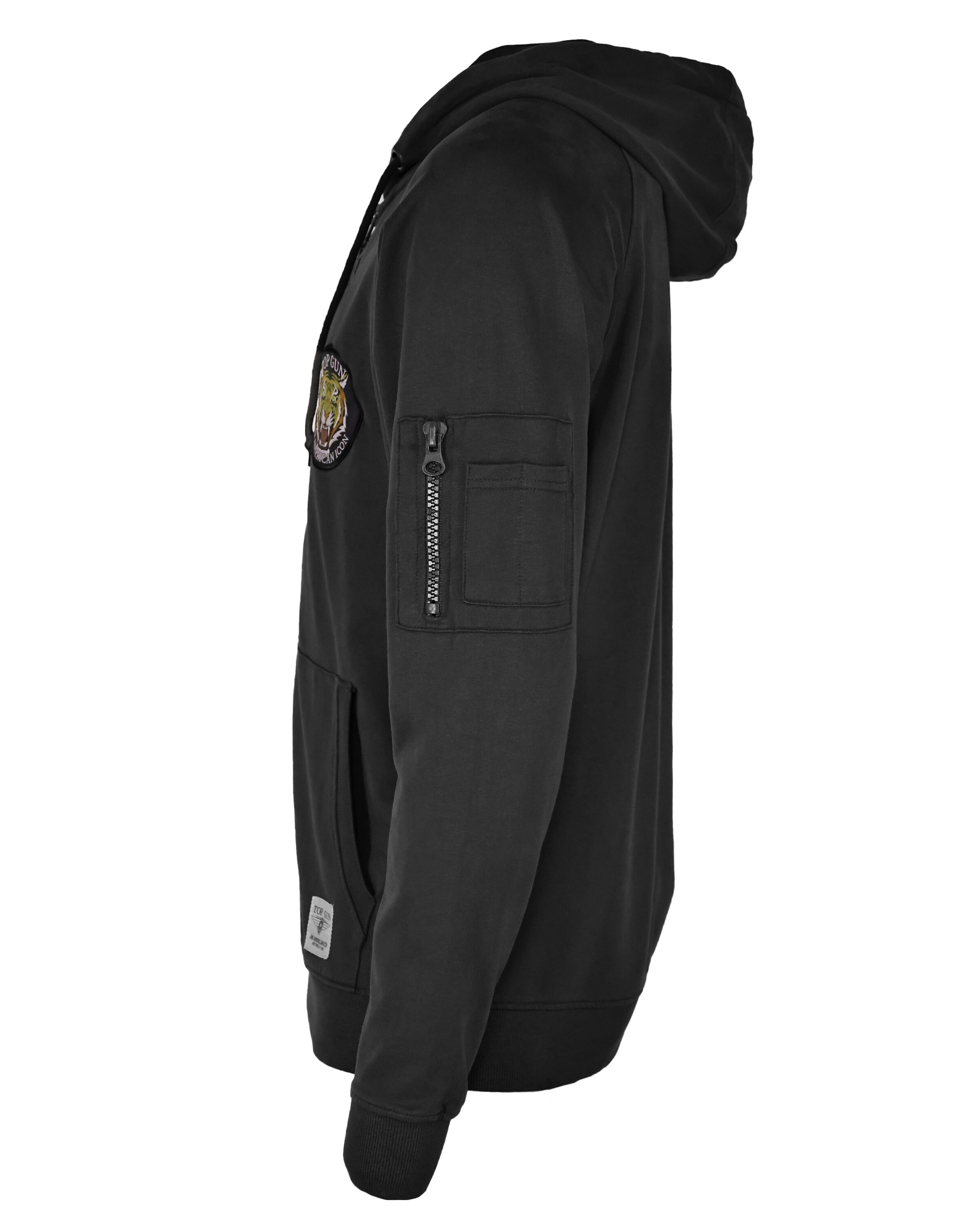 TOP GUN Sweatvest ' ' in Zwart