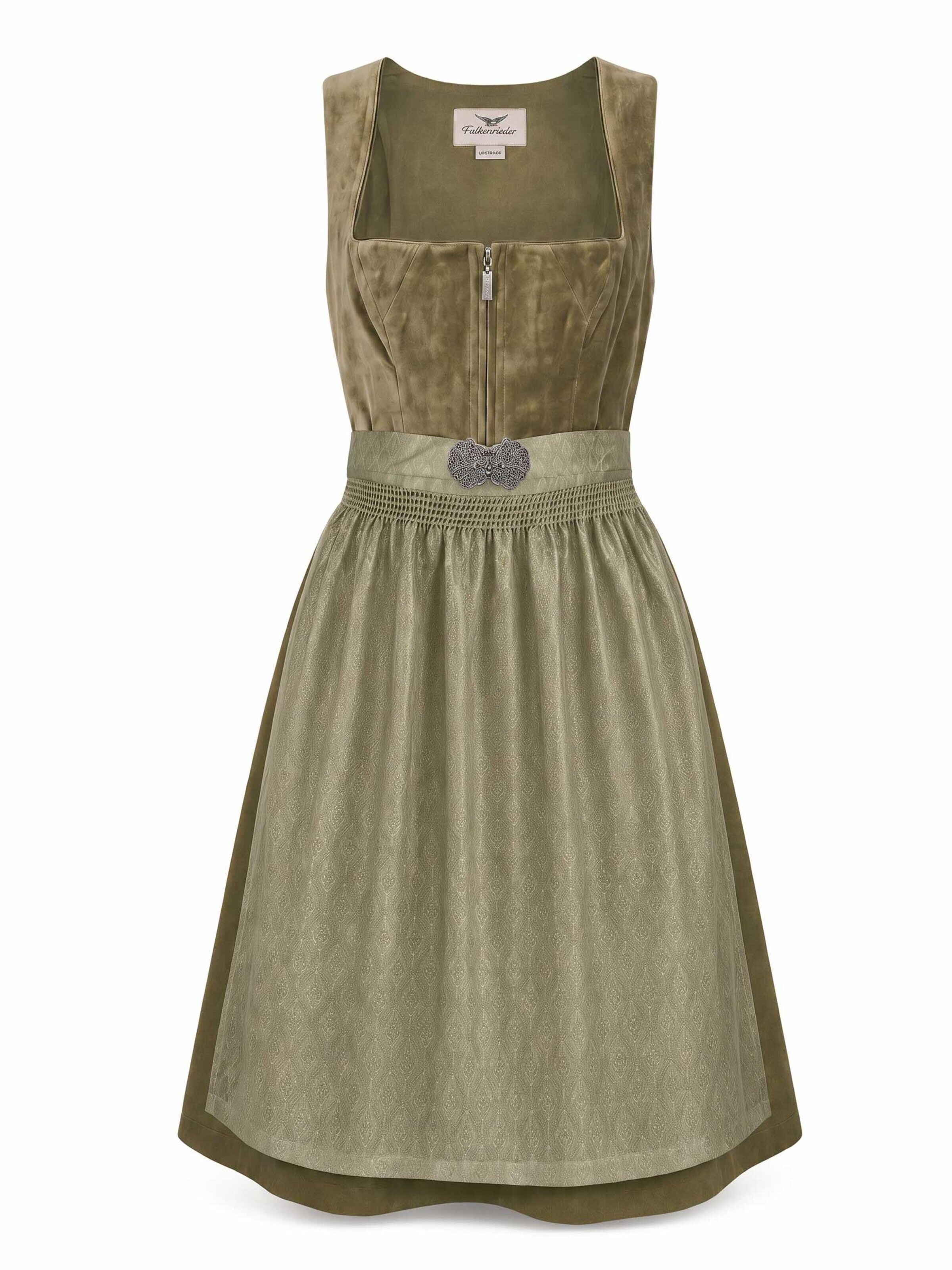 Falkenrieder Dirndl 'Genf' in Green: front