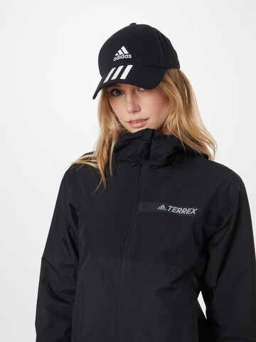 ADIDAS TERREX Zunanja jakna 'Multi Rain.Rdy 2-Layer Rain' | črna barva