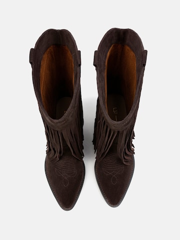 L37 HANDMADE SHOES - Botas 'ACROSS THE LUNAR WING' em castanho