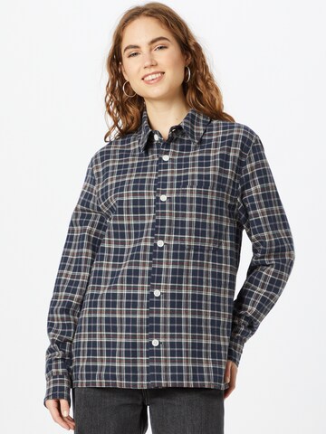 Rotholz Regular fit Button Up Shirt in Blue: front