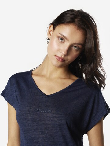 KOROSHI T-shirt i blå