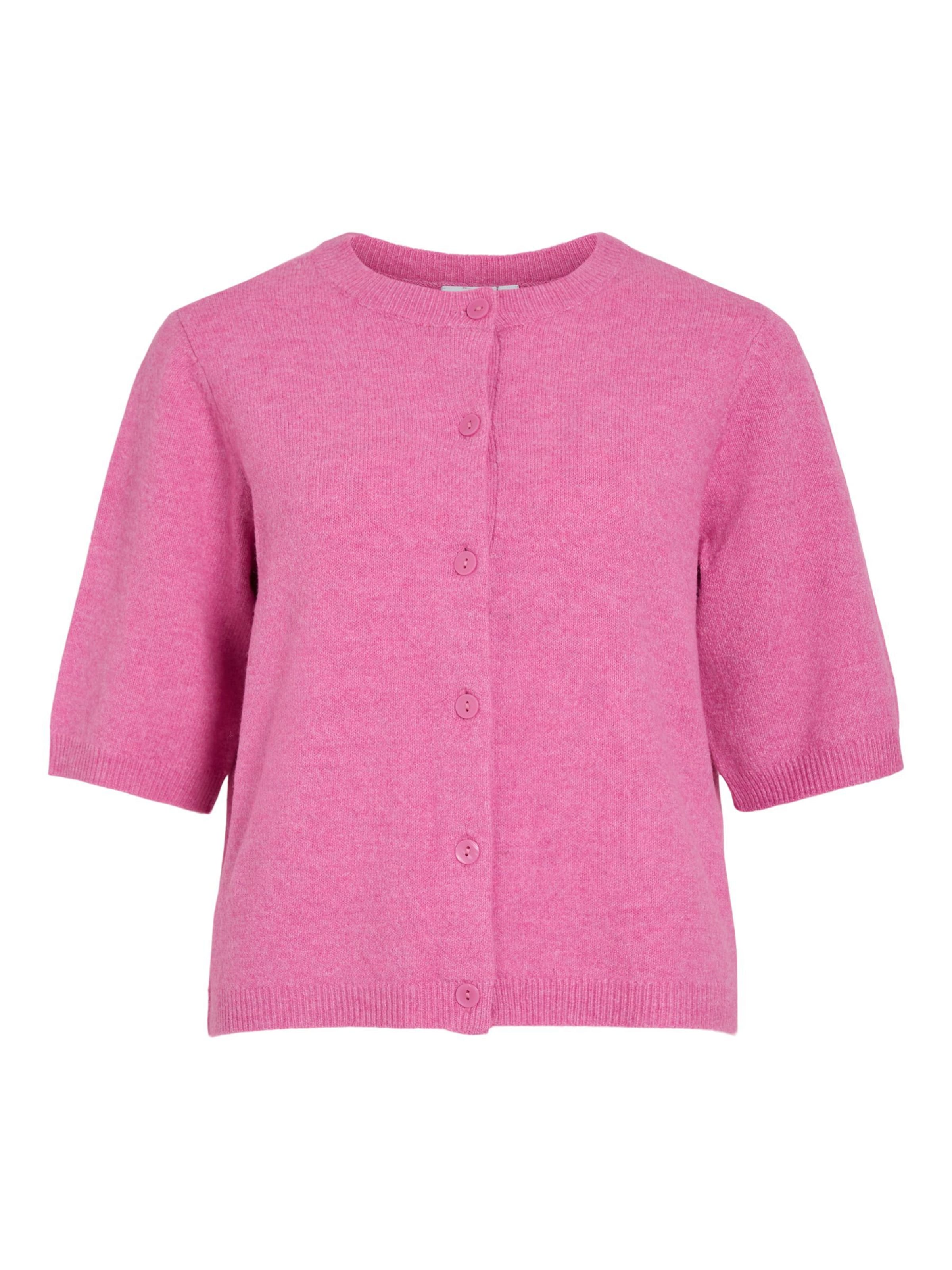 Cardigan 'VILIGA' VILA en rose : devant