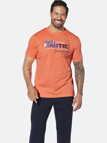 Jan Vanderstorm Shirt 'Svenhelm' in Oranje: voorkant
