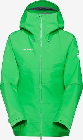 MAMMUT Outdoor Jacket in Green: front
