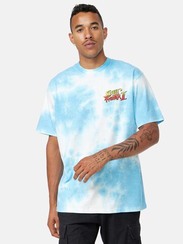 Recovered T-Shirt 'Street Fighter Blanca' in Blau