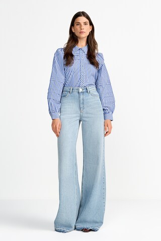 Rich & Royal Wide leg Jeans in Blue