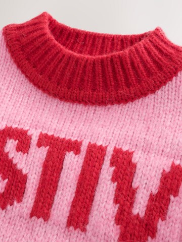Next Trui 'Santa Letter' in Roze