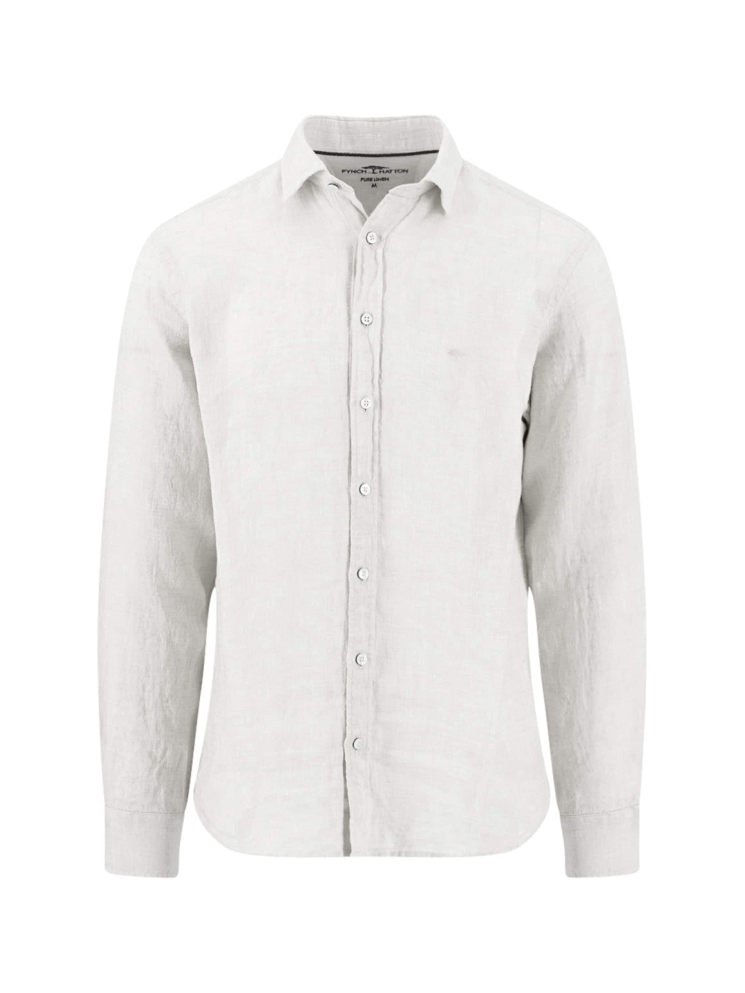Fynch Hatton Regular Fit Hemd‌‌‌‌‌‌‌‌ in Weiß: Vorderseite