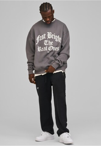 Fast & Bright Sweatshirt 'Fast and Bright Real Ones' in Grey