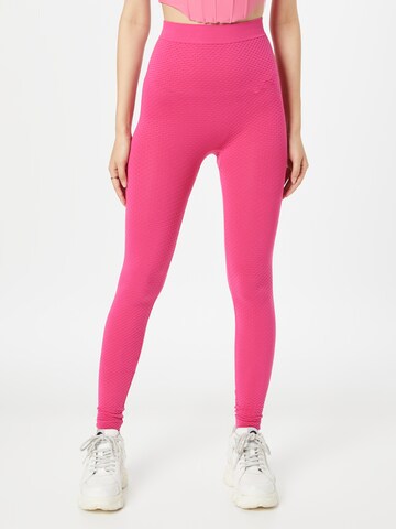 Nasty Gal Skinny Leggings in Pink: predná strana