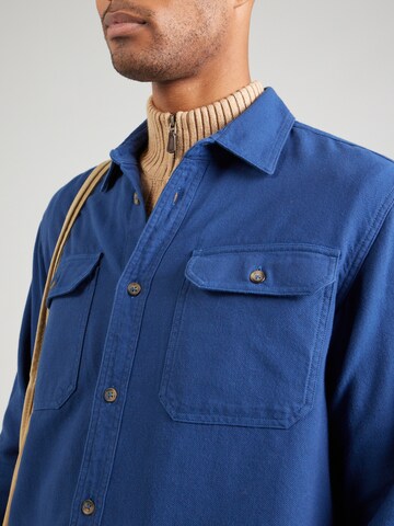 UNITED COLORS OF BENETTON Regular fit Button Up Shirt in Blue