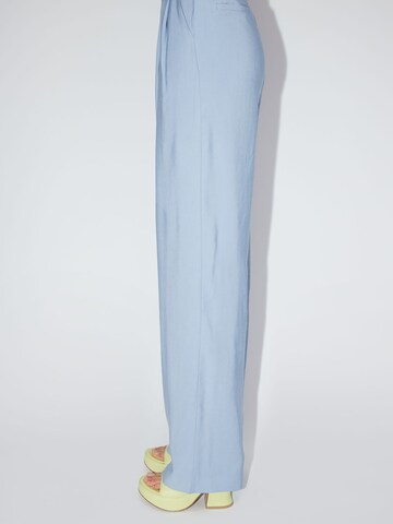 LeGer by Lena Gercke Wide leg Pleat-front trousers 'Draco' in Blue: side