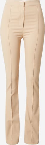 PATRIZIA PEPE Flared Broek in Beige: voorkant