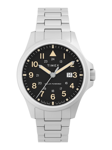 TIMEX Analog Watch ' Solar Outdoor ' in Silver: front