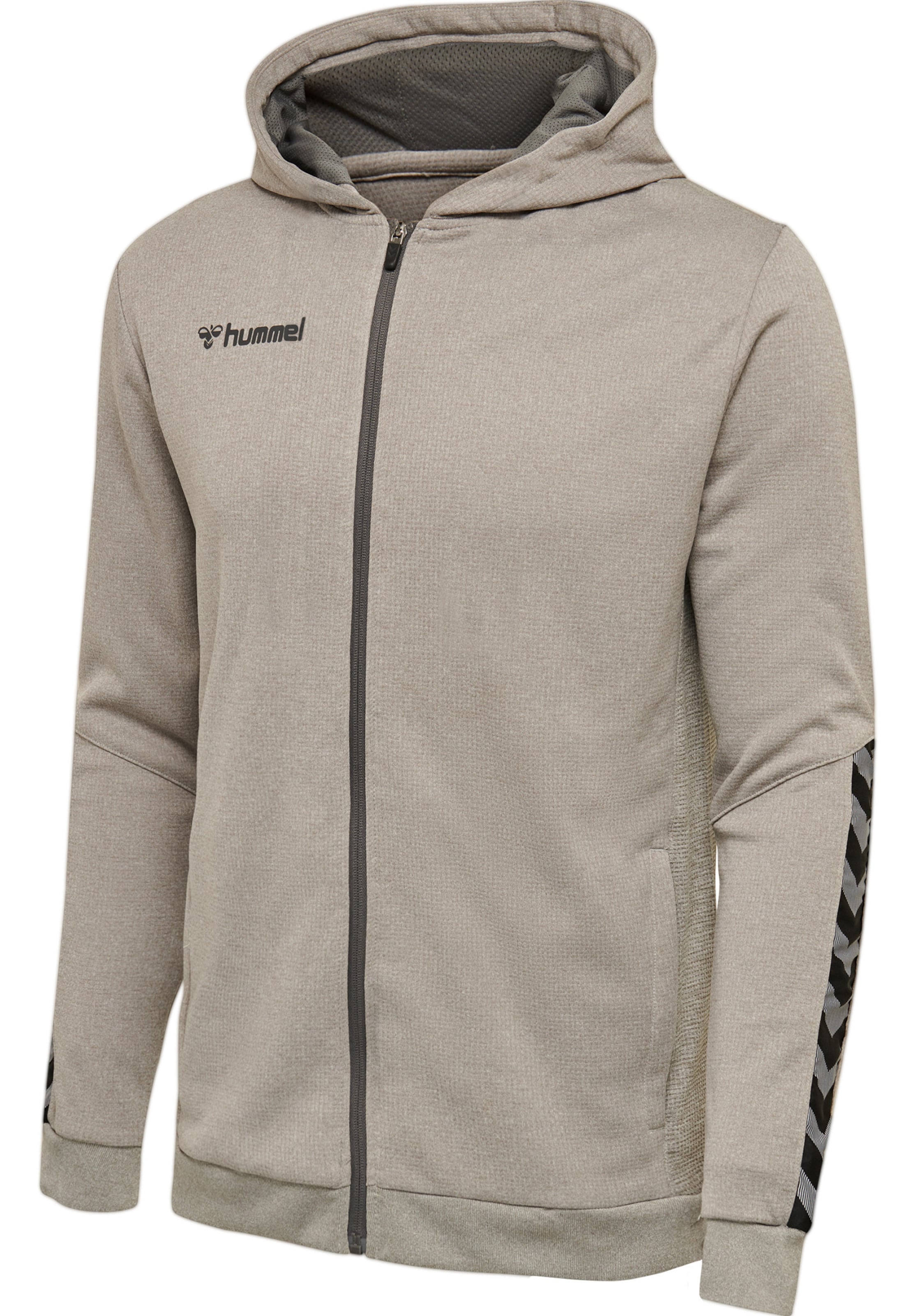 Hummel Sports sweat jacket in Grey