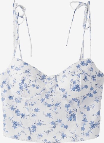 Bershka Top in Wit: voorkant