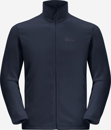 JACK WOLFSKIN Athletic Fleece Jacket in Blue: front