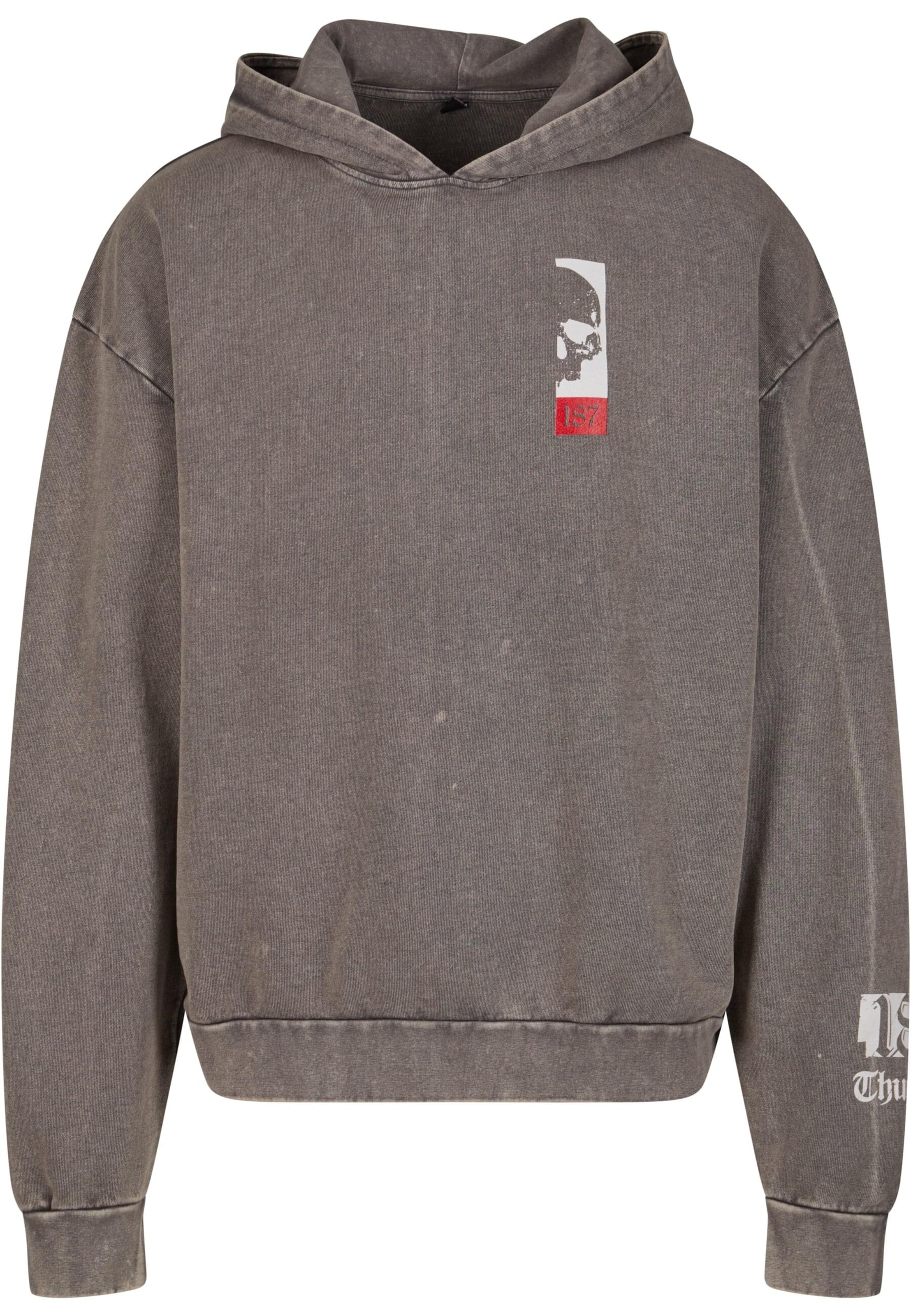 Thug Life Суичър 'Trojan Horse' в сиво: отпред