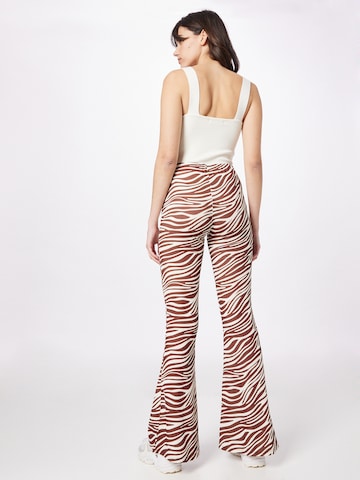 River Island Flared Hose in Beige