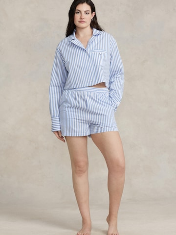 Polo Ralph Lauren Pajama ' Crop & Boxer Set ' in Blue