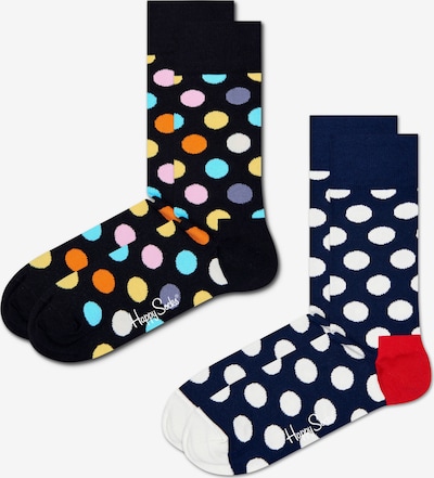 Happy Socks Chaussettes '2-Pack Big Dot Socks' en mélange de couleurs, Vue avec produit