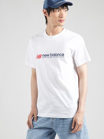 T-Shirt new balance en blanc : devant