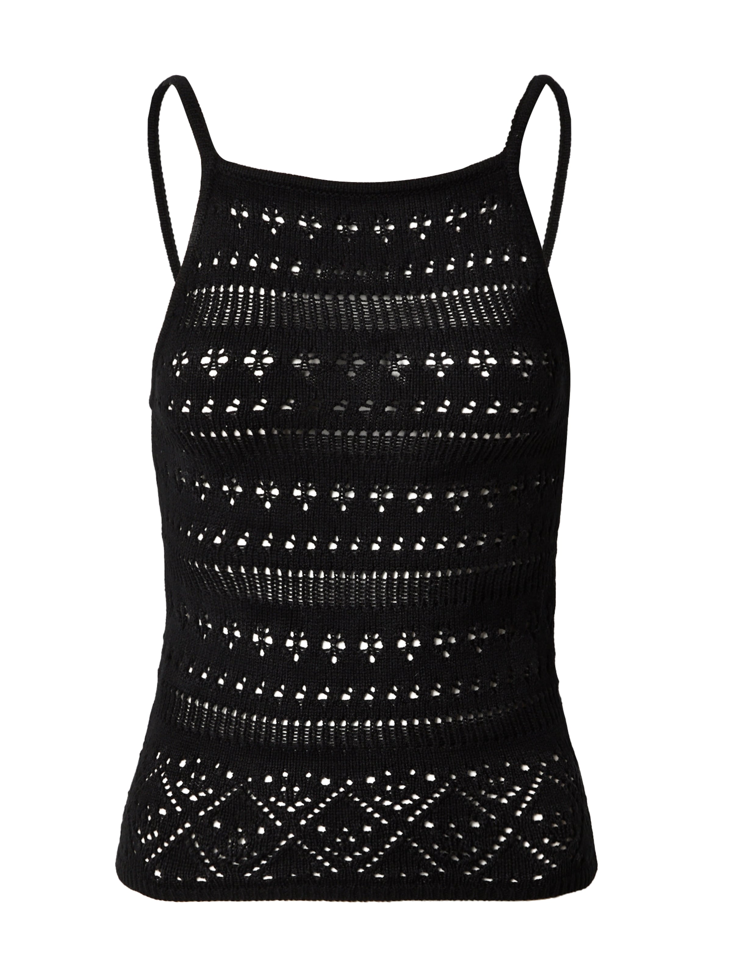 Top 'Hadassa' di EDITED in nero: frontale