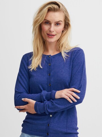 PULZ Jeans - Casaco de malha 'SARA' em azul: frente