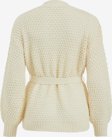 VILA Knit Cardigan 'Liomy' in Beige