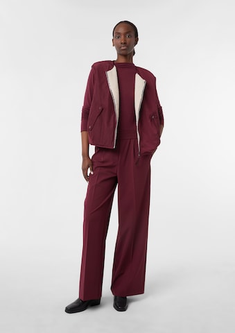 Gilet comma casual identity en rouge