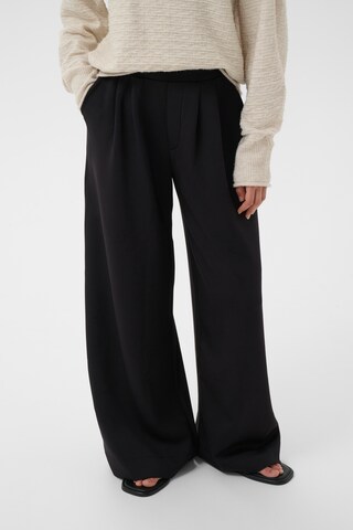 InWear Wide leg Pleat-front trousers 'SIMIIW VINCENTIW' in Black