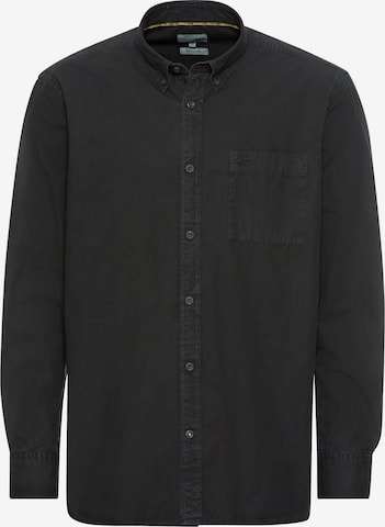 CAMEL ACTIVE Button Up Shirt in Black: front
