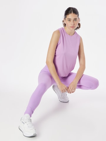 SKECHERS Skinny Workout Pants in Purple