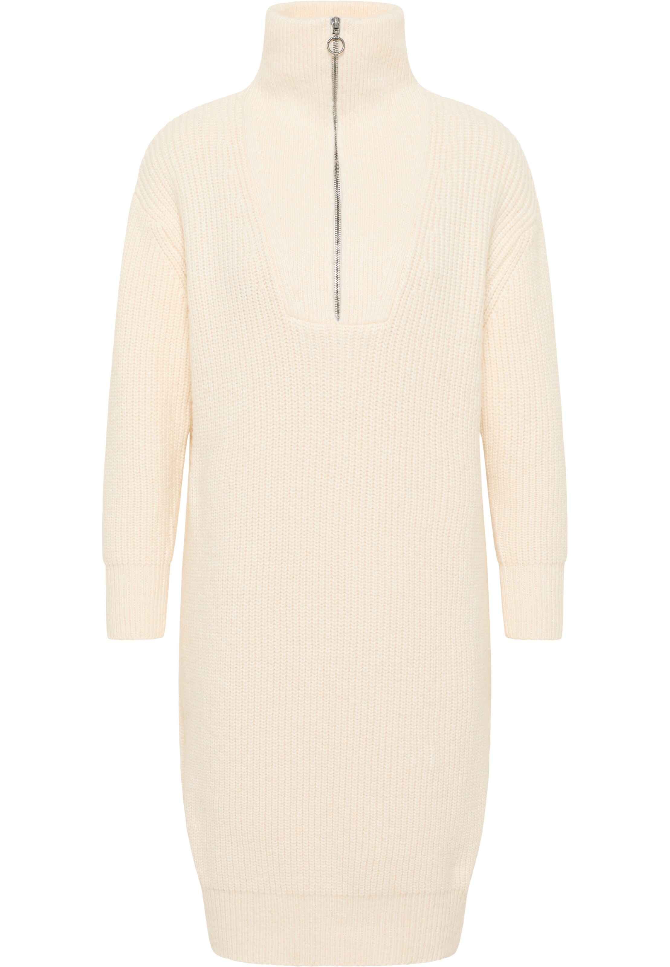 DreiMaster Vintage Трикотажное платье 'Naemi' в Бежевый: спереди