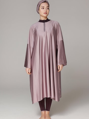 SIYA Swimwear T-Shirt Badeanzugkleid 'Cover-up'‌‌ in Lila: Vorderseite