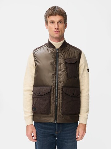 CAMEL ACTIVE Vest in Brown: front