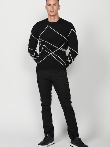 KOROSHI Pullover 'Punto' i sort