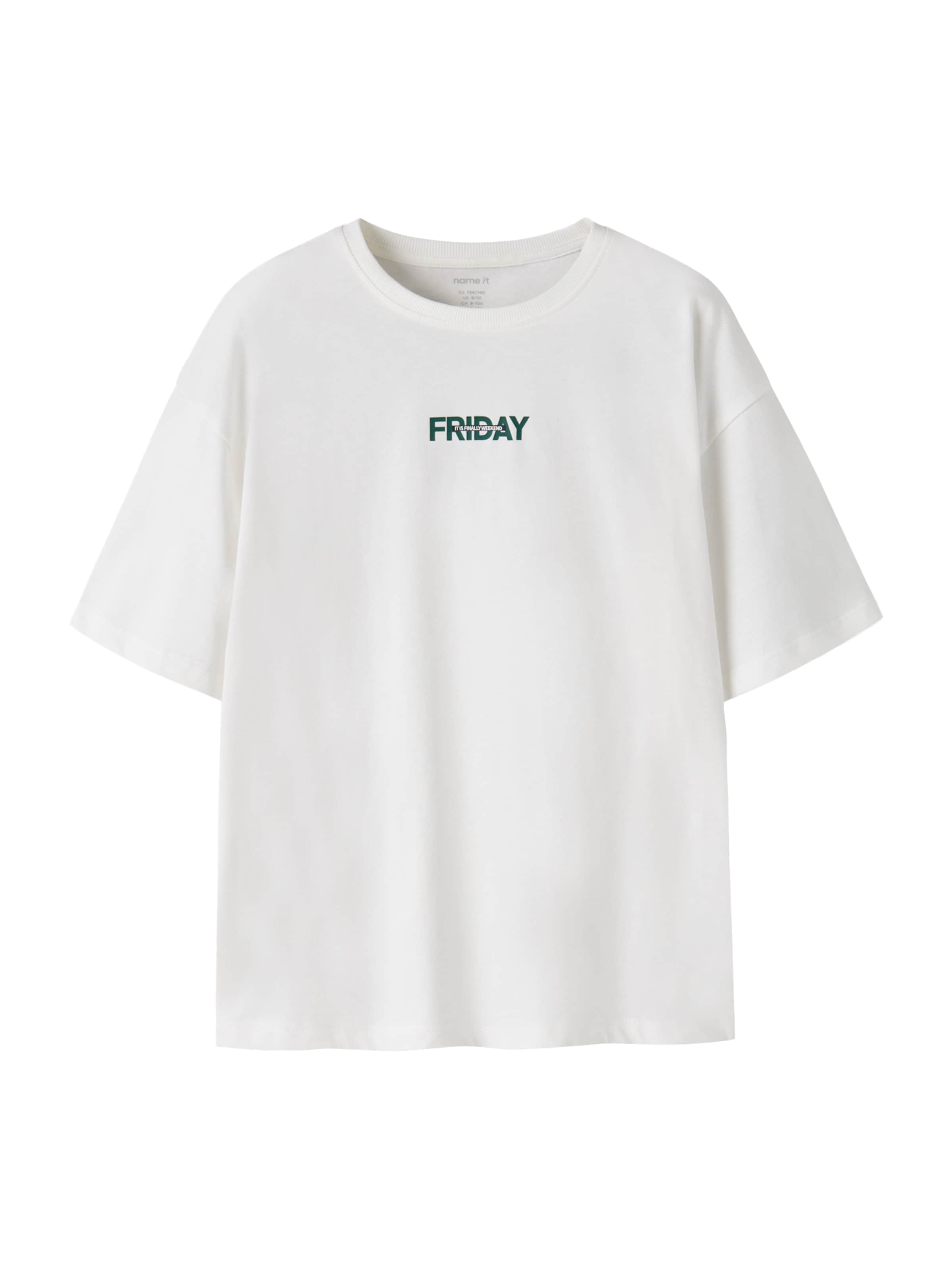 NAME IT Shirt 'NKMLANDO' in White: front