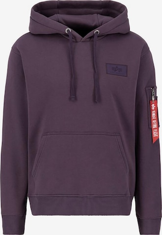 ALPHA INDUSTRIES Sweatshirt in Lila: Vorderseite