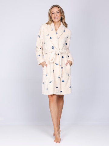 Pastunette Short Bathrobe in Beige