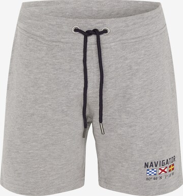 Navigator Regular Pants in Grey: front