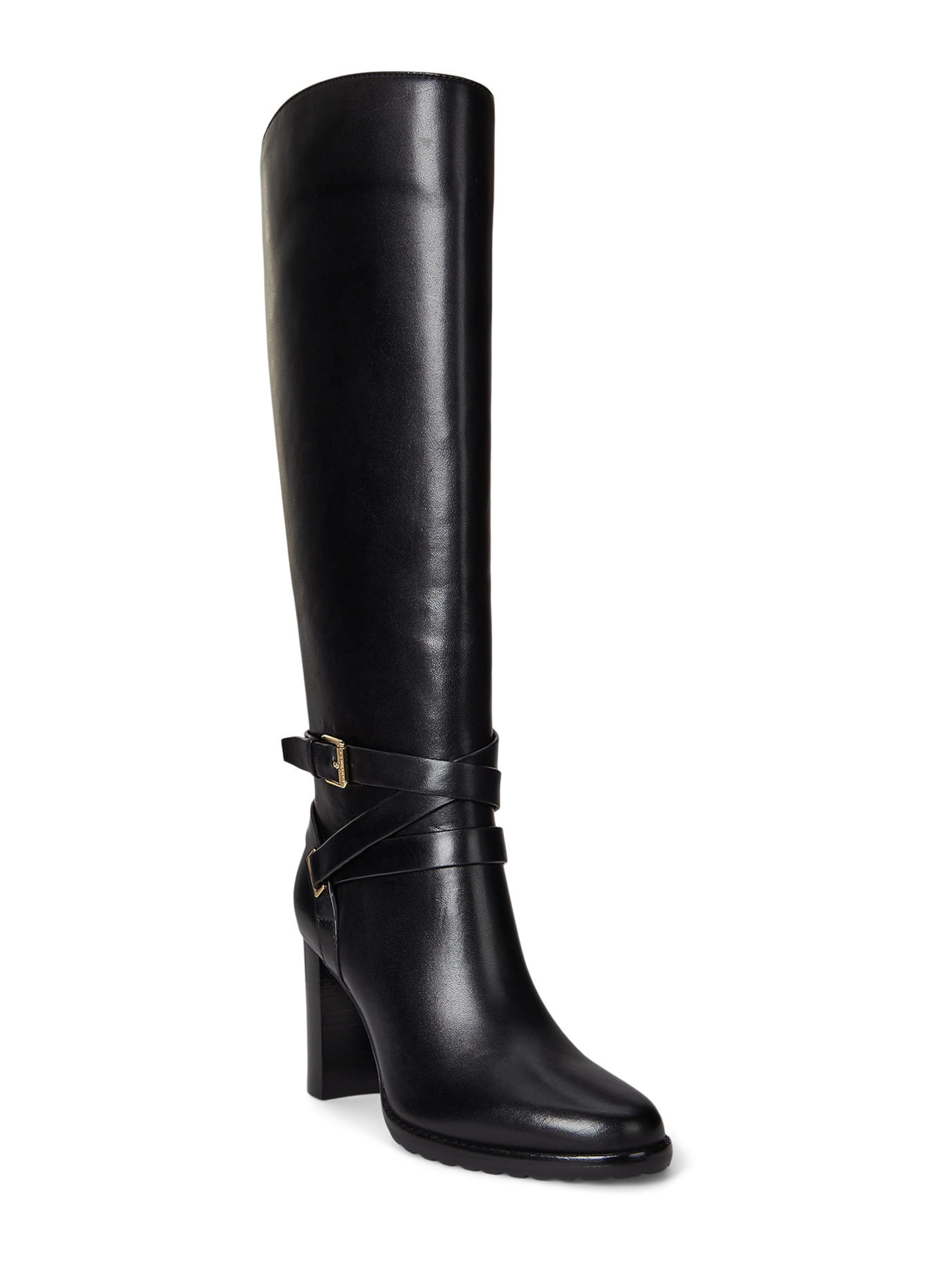 melns Lauren Ralph Lauren Zābaki 'Collins': no priekšpuses