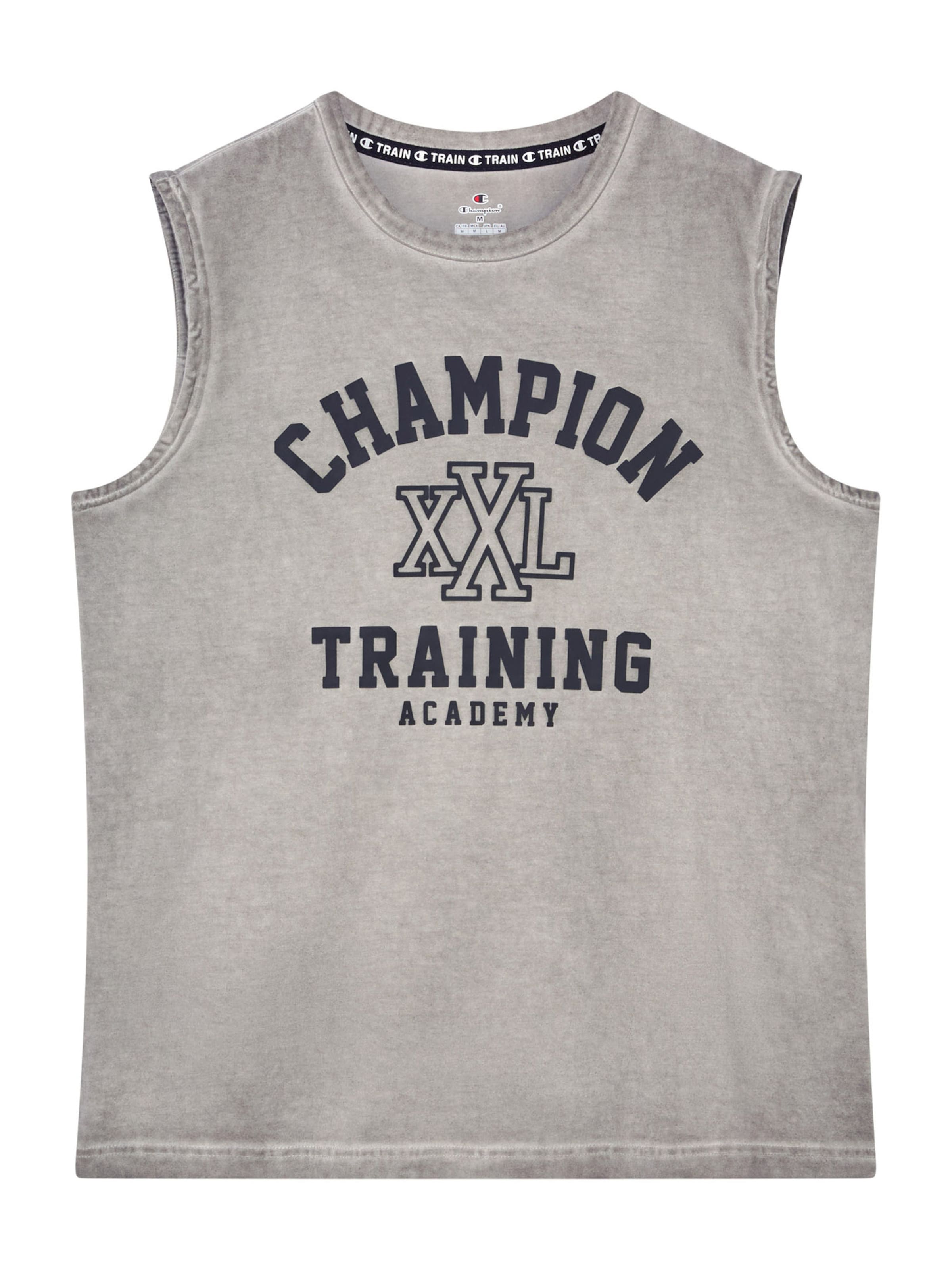 Champion Authentic Athletic Apparel Λειτουργικό μπλουζάκι σε γκρι: μπροστά