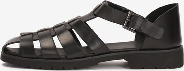 Kazar Sandals in Black: front