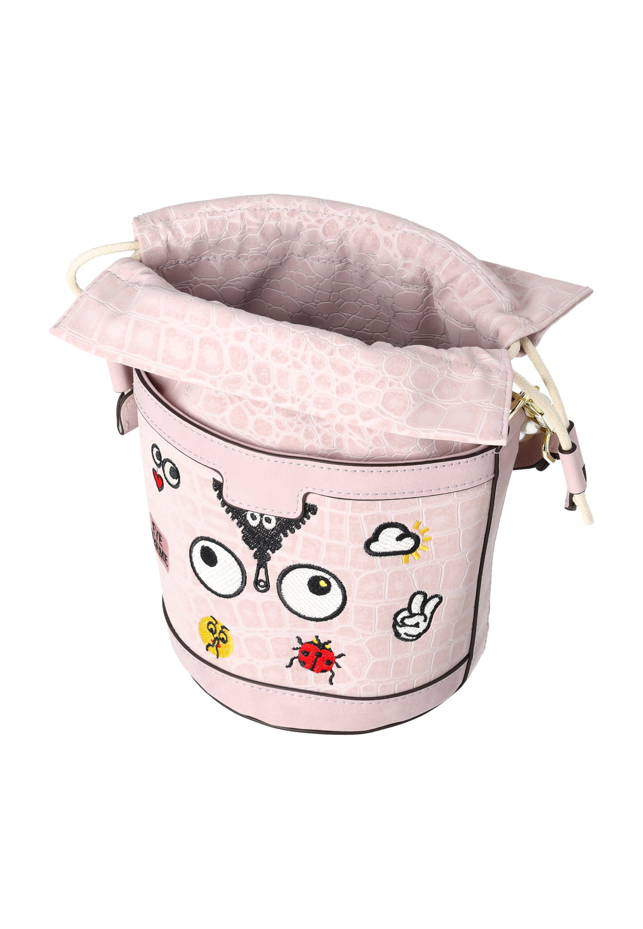 MYMO - Bolso saco 'Pop Eyetheme' en rosa