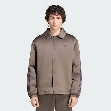 ADIDAS ORIGINALS Přechodná bunda – hnědá: přední strana