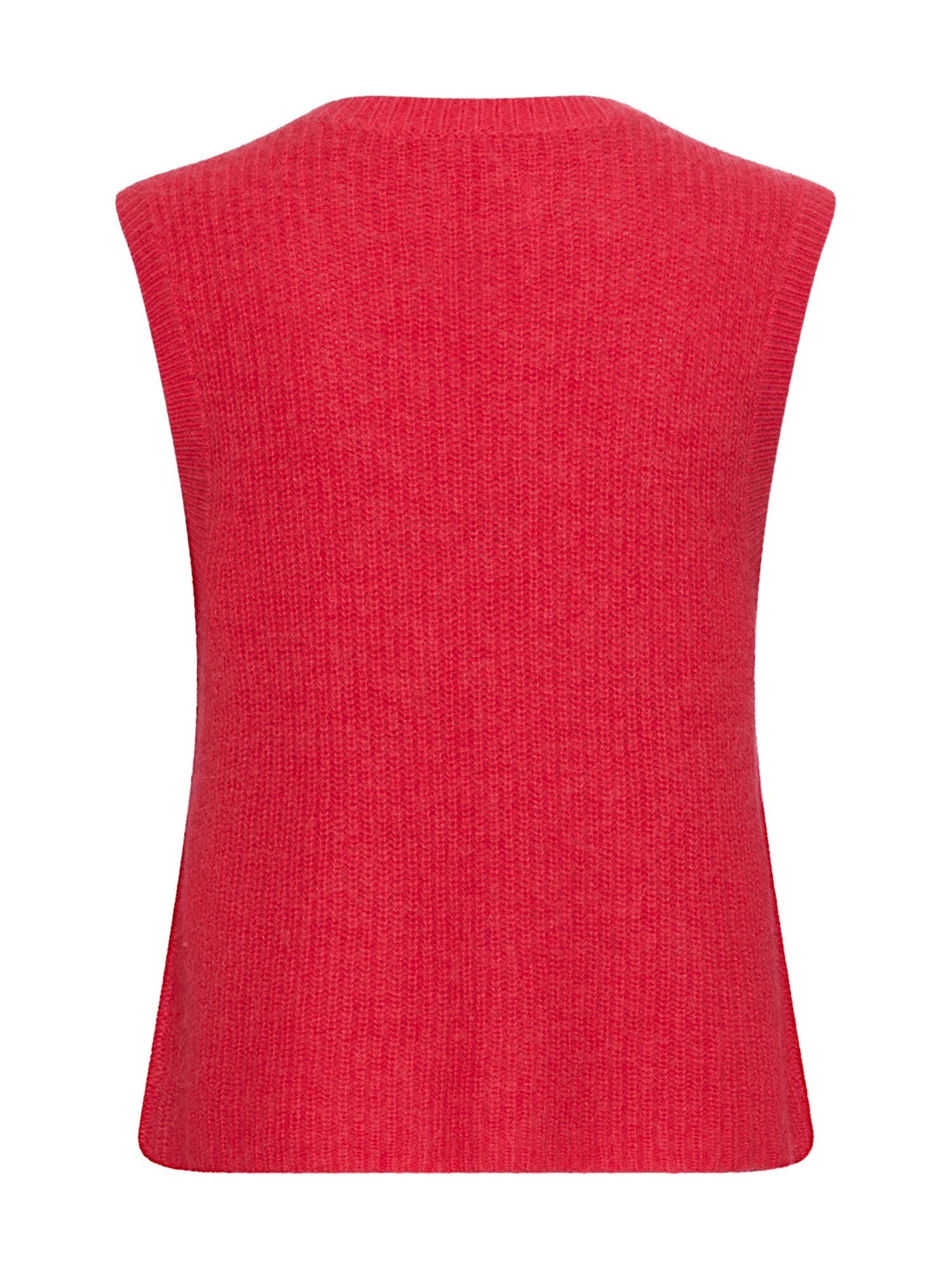 CAMEL ACTIVE Strickweste mit Knopfleiste in Rot