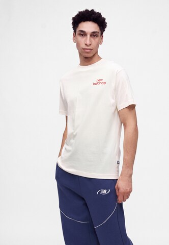 T-Shirt new balance en beige